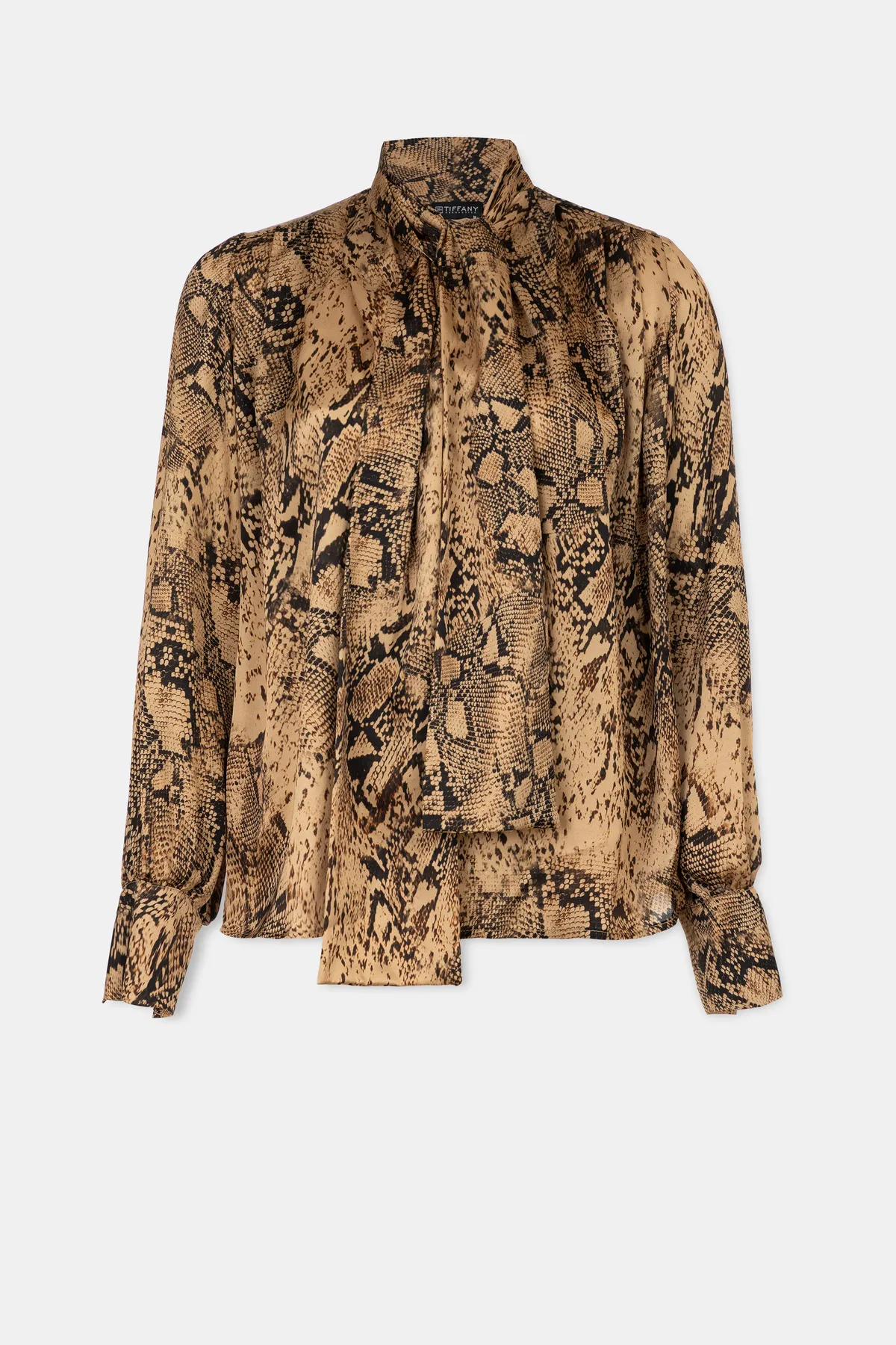 Bluza sa mašnom i animal printom 