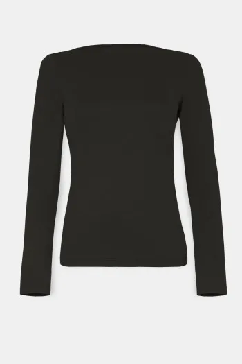 Majica dugih rukava sa čamac izrezom 
