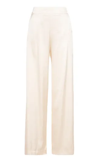 Jednobojne pantalone širokih nogavica 