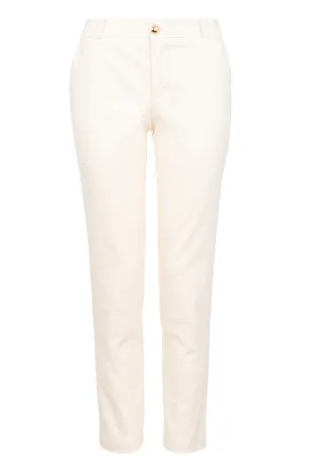 Ženske pantalone ravnog kroja sa džepovima 