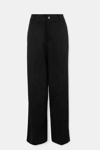 Pantalone širokih nogavica sa elastičnim pojasom 