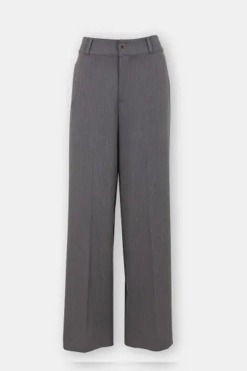 Pantalone širokih nogavica sa elastičnim pojasom 
