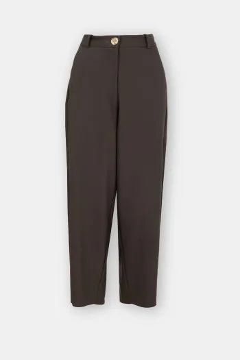 Ženske barrel pantalone sa visokim strukom 