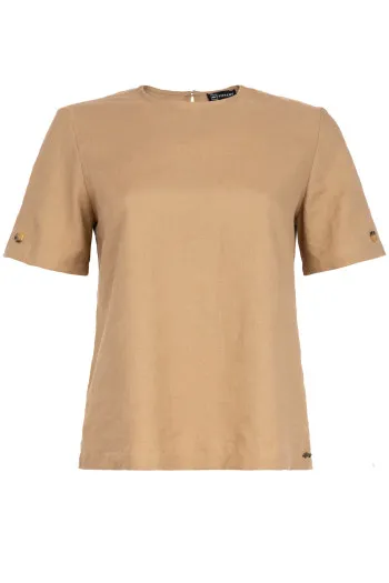 Bluza kratkih rukava od 100% lana 