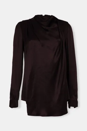 Elegantna bluza sa drapiranim detaljem