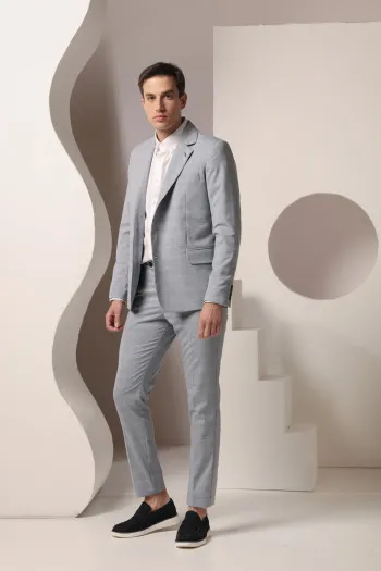 Muške karirane pantalone slim kroja 