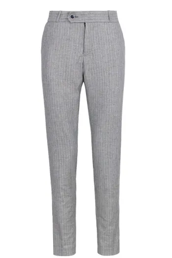 Muške prugaste pantalone slim kroja 