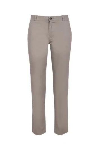 Muške jednobojne pantalone od kombinacije pamuka i elastina 